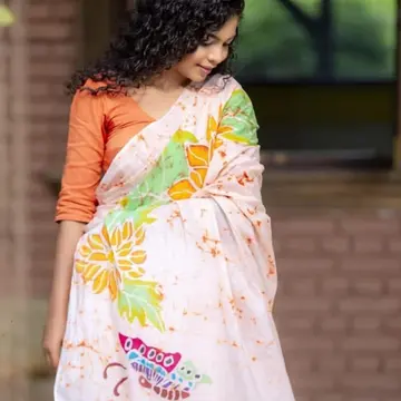 View photo 1 of 3, Batik Saree 12